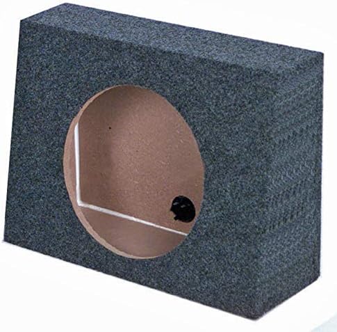 QPower QTW12 Single 12" Sealed Car Audio Subwoofer Sub Box Enclosures, Pair