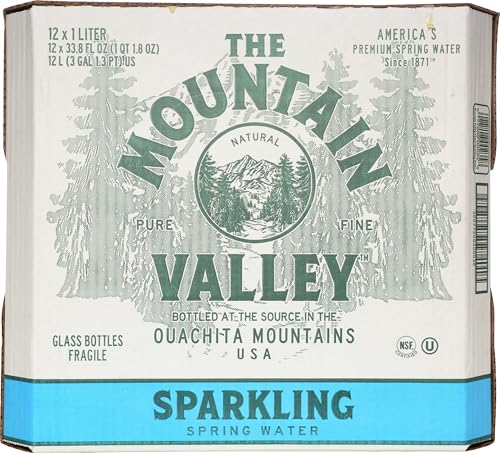 Mountain Valley Water, Water Sparkling, 12pk, 33.8 Fl Oz