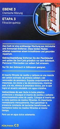 Fluval C3 Zeo-Carb, Replacement Aquarium Filter Media, 3-Pack, 14018