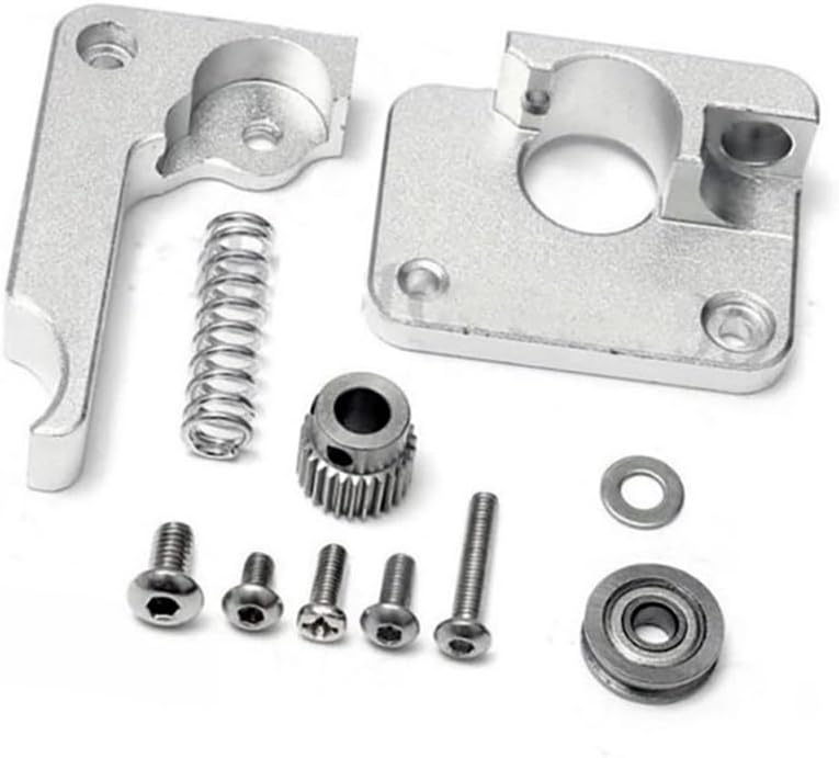 MK10 Extruder with 40 Tooth Steel Gear Feed Extrusion Right Left Hand Arm Full Metal Silver Fit for Makerbot Replicator 2(Right)