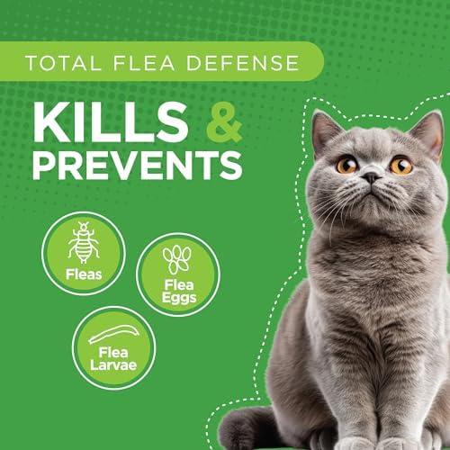 TevraPet Actispot II Flea Treatment for Large Cats 9+ lbs | 6 Doses | Powerful Prevention and Control