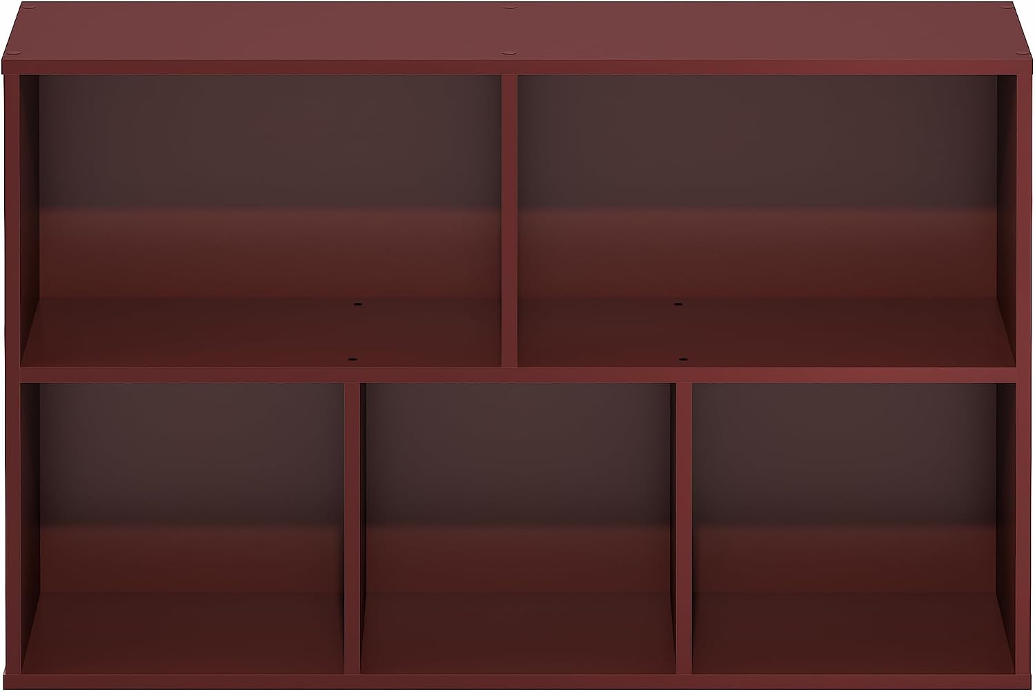 Furinno LUDER Book Shelf, 5-Cube Bookshelf, Easy Assembly Bookcase with Open Shelves, 9.4 x 19.7 x 31.5, for Living Room, Bedroom, Home Office, Darkwood