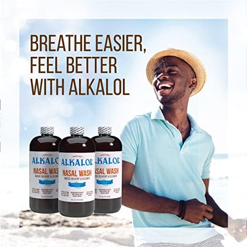 Alkalol Solution Original Nasal Wash, 16 fl oz (pack of 3)