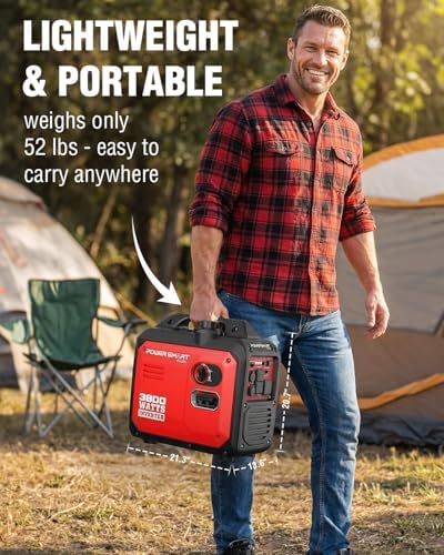 PowerSmart 2500 Watt Portable Inverter Generator for Camping