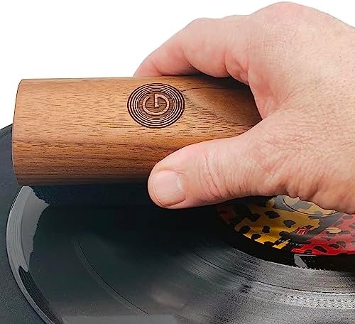 GrooveWasher Vinyl Record Cleaning Kit – Handcrafted Hardwood Handle with Scratch-Free Microfiber Pad