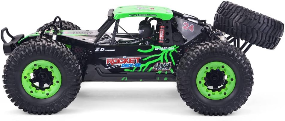 1/10 Scale 4WD RC Cars for Adults Brushless+Wheel，Max 43 MPH Off-Road Fast RC Cars (red)