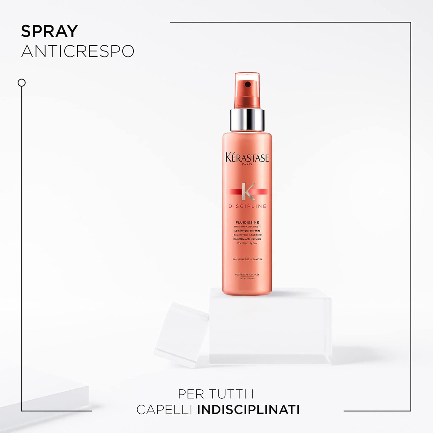 KERASTASE Discipline Fluidissime - Frizz Reducing Leave In Treatment, Smooths Flyaways and Enhances Shine, Heat Protects