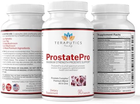 ProstatePro - 33 Herbs Saw Palmetto Prostate Health Supplements For Men | Reduce Urination | Hair Growth w/ DHT Blocker | Beta Sitosterol