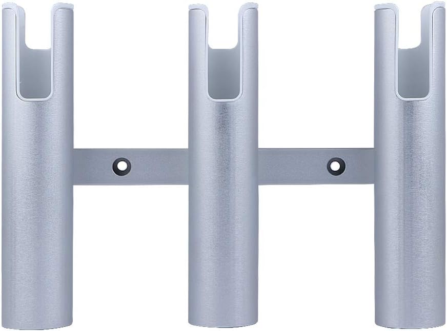 Aluminium Wall-Mounted Fishing Rod Holder for Boat, Garage & Marine - Holds Rods & Poles