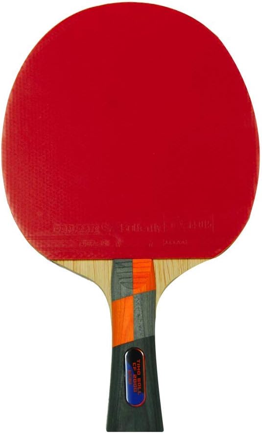 Butterfly Timo Boll Carbon Fiber Ping Pong Paddle | ITTF Approved Table Tennis Racket | Ping Pong Sponge and Rubber | Carbon Layers in Ping Pong Racket for Power | Professional Ping Pong Paddle