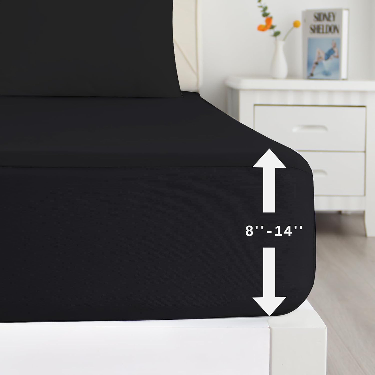 2 Pack Hospital Bed Sheets Fitted 36’’×84’’×14’’ Hospital Bed Sheet, Grey | Fit for Home & Hospital Care Beds, Shrinkage & Stain Resistant RV Twin Sheets for RV Twin/Bunk Mattress