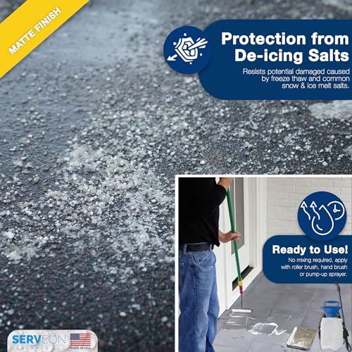 Concrete Driveway Sealer Plus Stain Guard (Matte Finish) 1 Gal