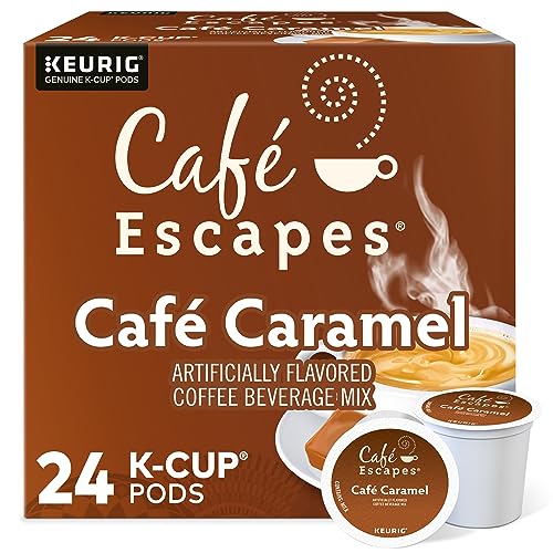 Café Escapes Café Caramel, Keurig Single-Serve K-Cup Pods, 24 Count
