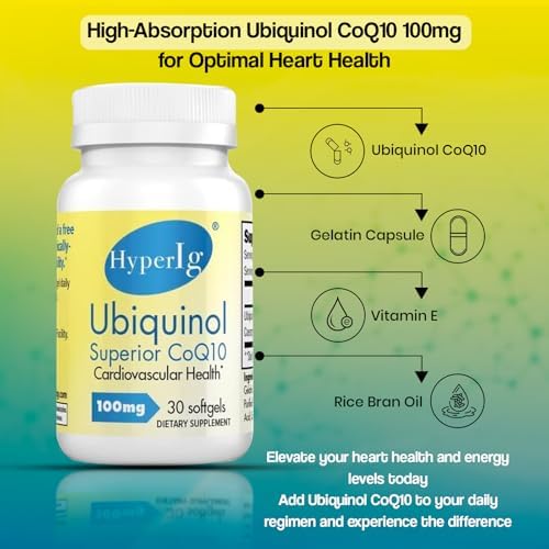 Ubiquinol CoQ10 100mg -2 Pack | Active Form of CoQ10 | Enhanced Absorption | Cellular Energy & Antioxidant Support | Non-GMO, Gluten-Free