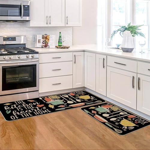 Artoid Mode The Kitchen is The Heart of The Home Kitchen Mats Set of 2