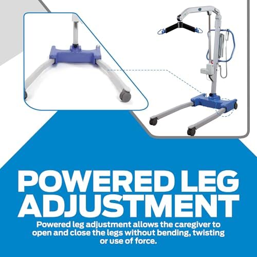 Joerns Hoyer Presence Patient Lift, 500 lbs Capacity, Power Operated Base, 6-Point Cradle, Smart Monitor Technology