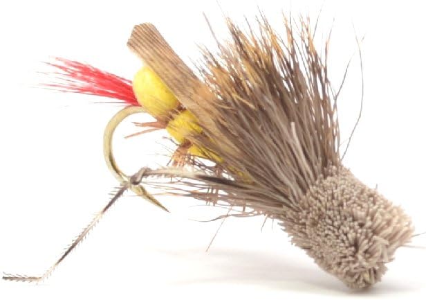 The Fly Fishing Place Grasshopper Dry Flies - 4 Best Hopper Patterns (1 Dozen)