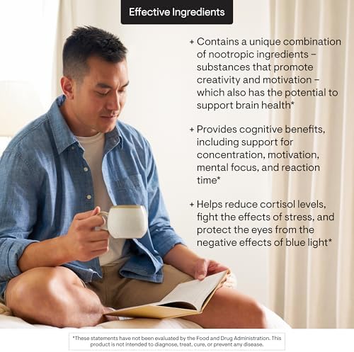 THORNE - Memoractiv - Nootropic Brain Supplement for Focus, Cognitive Function, Creativity & Concentration* - Ashwagandha, Caffeine