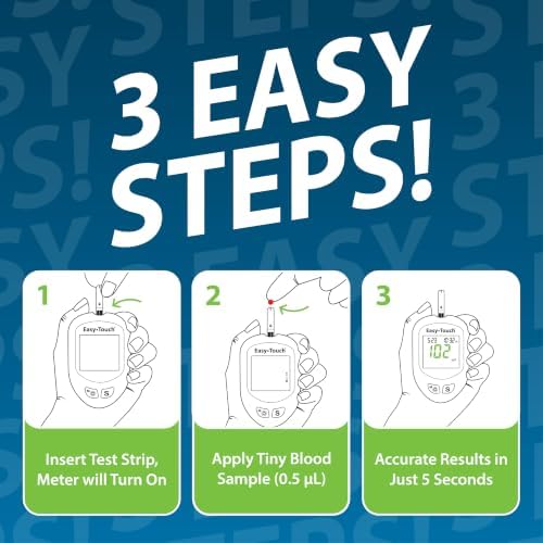 Easy Touch Glucose Test Strips (50ct) | Compatible with EasyTouch Glucose Monitoring System