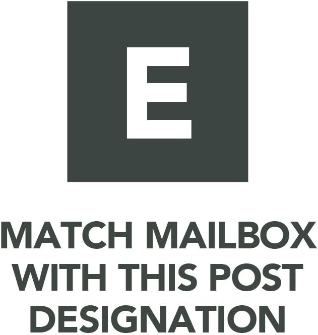 Gibraltar Mailboxes Patriot Large Capacity Rust-Proof Plastic Black, Post-Mount Mailbox, GMB515B01