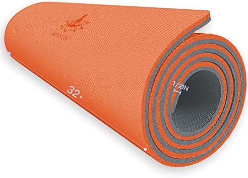 Hatha Yoga Extra Thick TPE Yoga Mat - 72"x 32" Thickness 1/2 Inch -Eco Friendly- With High Density Anti-Tear Exercise Mats For Home Gym Travel &