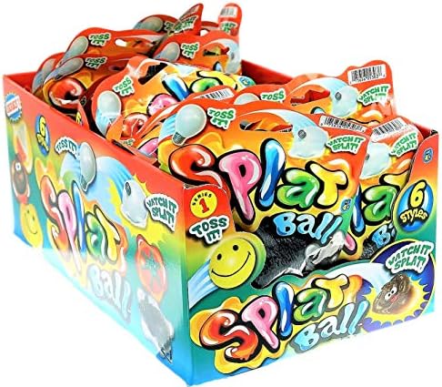 JA-RU Splat Ball Sticky Stress Ball (24 Units Assorted) 5303-24p