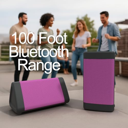 OontZ Angle 3 Gen 4 Portable Bluetooth Speaker, 12W, 24-Hour Playtime | Compact 12W Bluetooth speaker with clear sound, 24-hour playtime, 100-ft range, IPX5 waterproof, AUX Input.