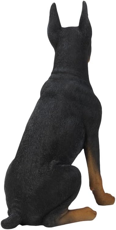Hi-Line Gift Ltd Sitting Doberman Pinscher Dog Statue