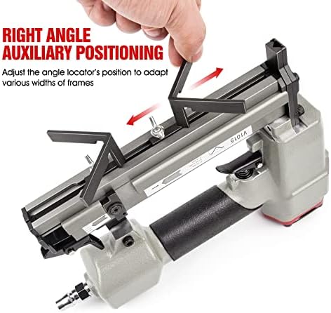 RZX V1015B Pneumatic Picture Frame Nailer - 1/4-Inch to 5/8-Inch V-Nailer for Wood Frames, Professional Framing Tool