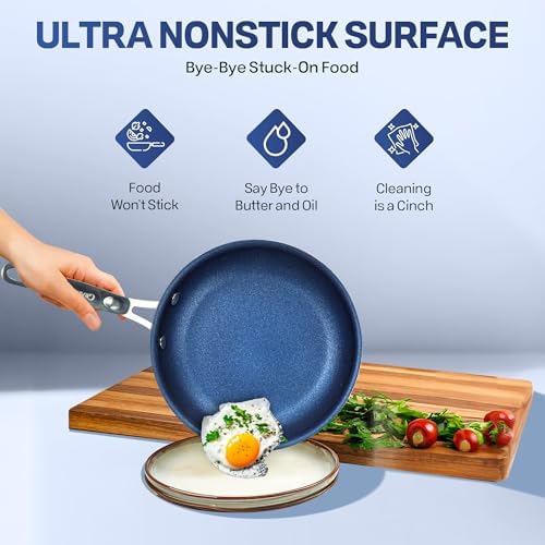 GRANITESTONE 20 Pc Kitchen Pots and Pans Set Non Stick Cookware Set, Kitchen Cookware Sets with Deep Frying Pan Set, Bakeware, & Steamer