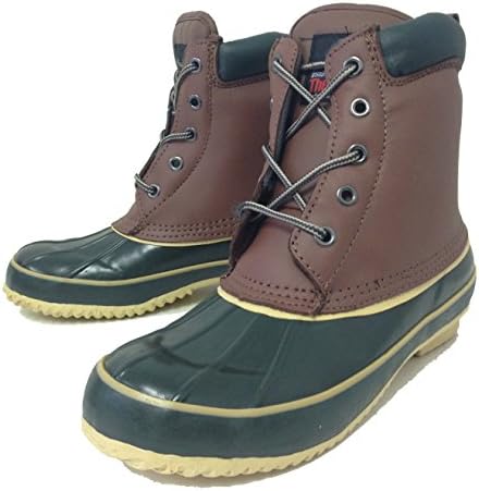 G-9021SC Women's Duck Boots Leather Waterproof Thermolite Insulated Hiking 5-Eye Winter Shoes