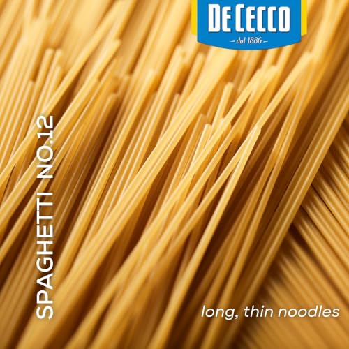 De Cecco Protein Boost Spaghetti No. 12 Pasta, 14 Oz | High Protein Noodles, 28g Protein, Made with Durum Wheat, Lentils & Beans, Vegan