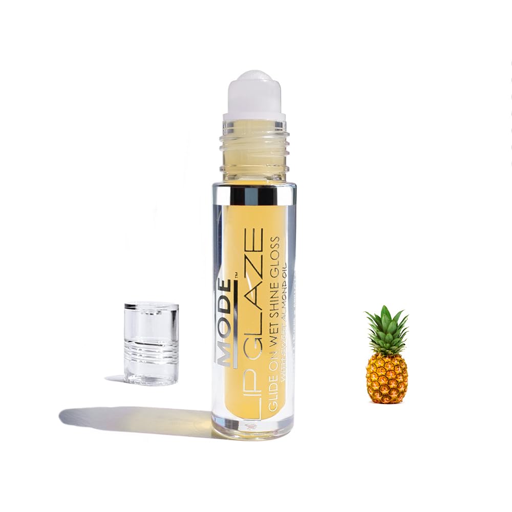 MODE Lip Glaze Cotton Candy Flavored Lip Gloss, Hydrating Sheer Wet Shine, Skincare Fruit Oils