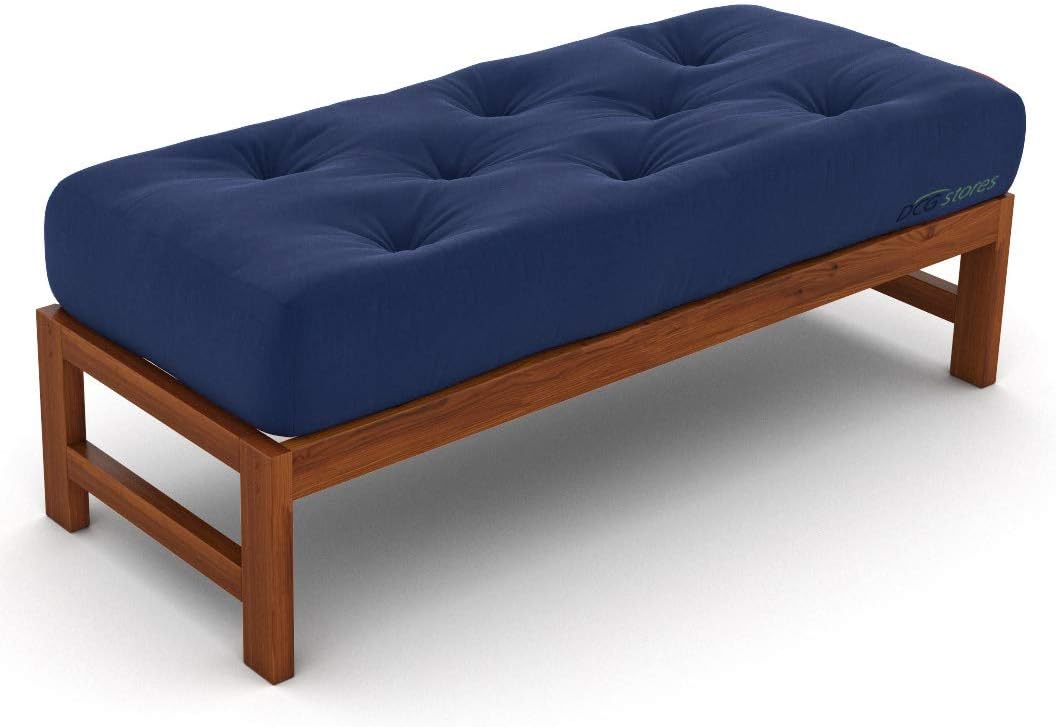 Nirvana Futons Extra Thick Premium 10-Inch Twin XL Futon Mattress, Khaki Twill - Made in USA