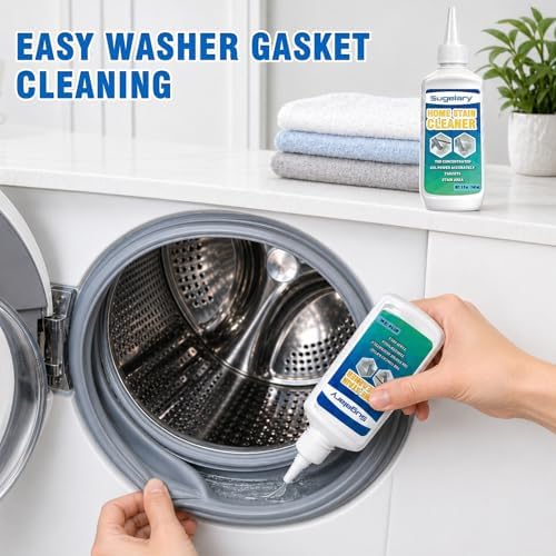 Sugelary Mold Stain Cleaner, 5 fl oz Mold Stain Cleaner Gel for Washing Machine, Home Stain Cleaning Gel for Fridge, Tile, Grout