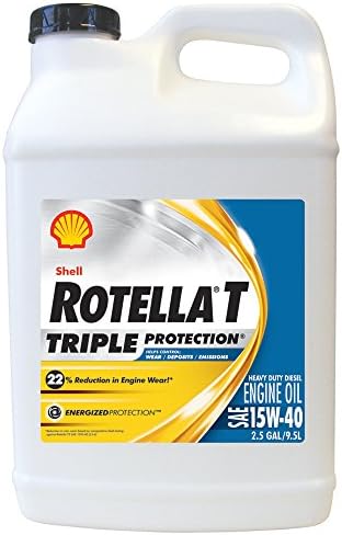 Shell Rotella T4 Triple Protection 15W-40 Diesel Engine Oil, 1 Gallon
