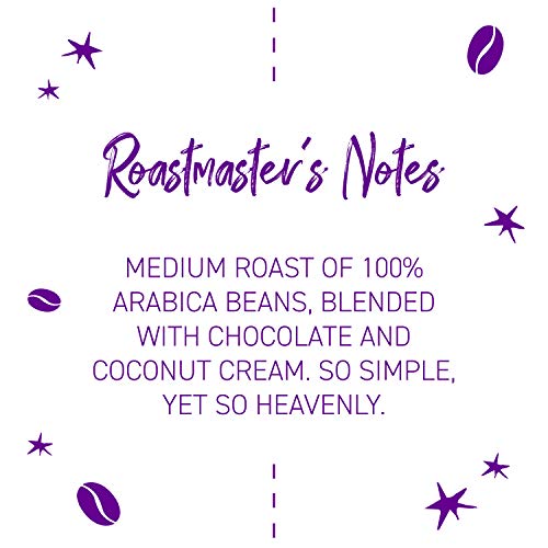 Joffrey's Coffee - Angel's Kiss, Artisan Medium Roast, Arabica Coffee Beans, Chocolate & Coconut Cream Flavor, Gluten-Free, Kosher, No Sugar (Ground