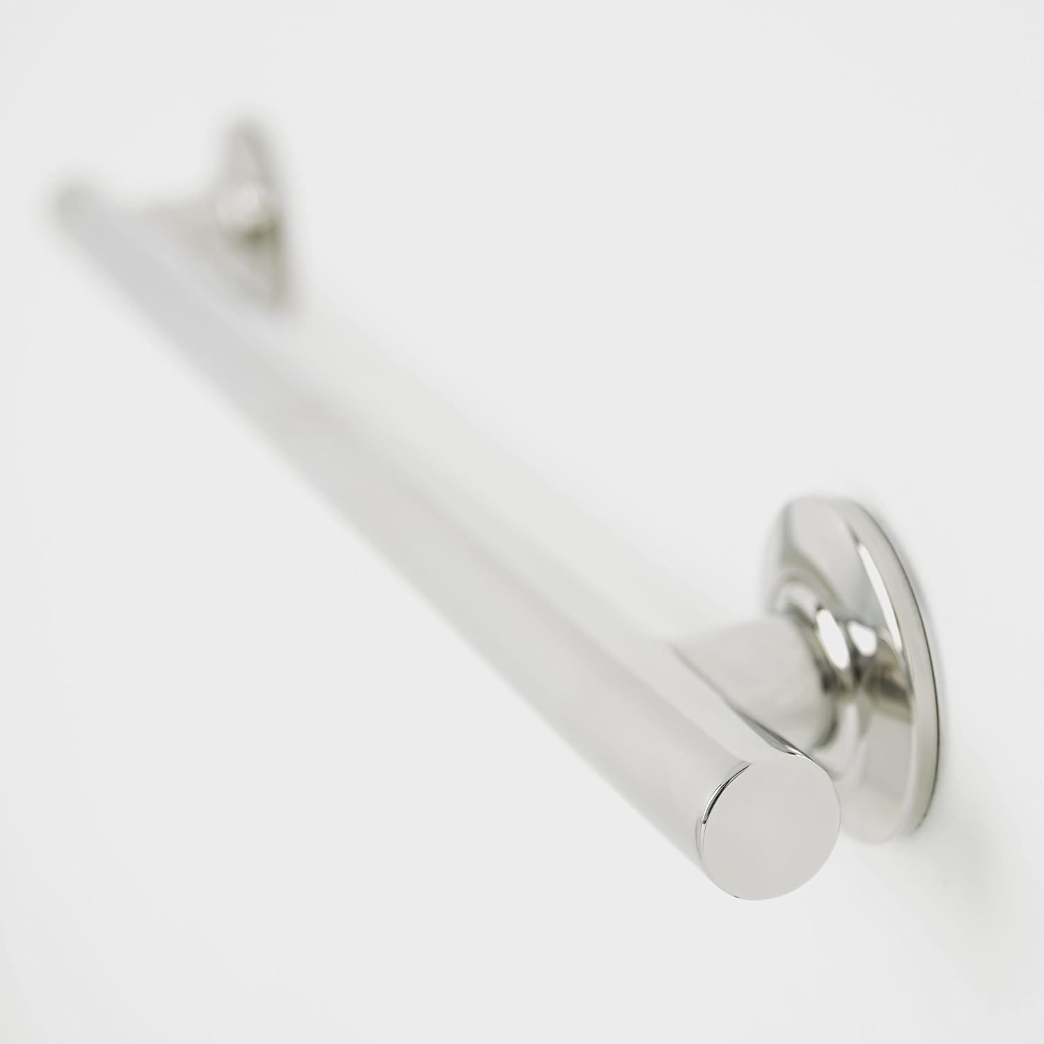 Seachrome 18-inch Coronado Designer Straight Bathroom Shower Grab Bar, Satin Stainless Steel, Brushed Nickel