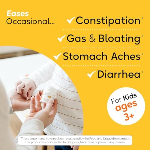 BioGaia Kids Probiotic | Ease Occasional Tummy Discomfort & Constipation | Pediatrician-recommended | Ease Occasional Tummy Discomfort, Gas & Bloating | Promote Regularity | Ages 3+| 30ct