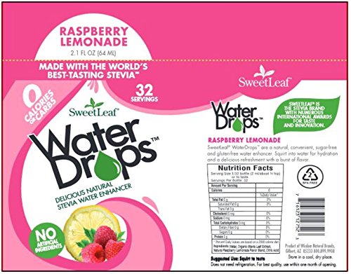 SweetLeaf Water Drops, Raspberry Lemonade, 2.1 Fl Oz (Pack of 1)