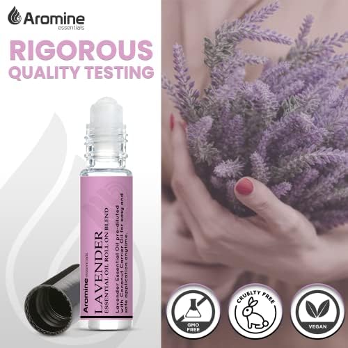 Peppermint Essential Oil Roll On, Pre-Diluted 10ml (Pack of 2). Premium Quality, Therapeutic Grade Topical Ready Aromatherapy Oil