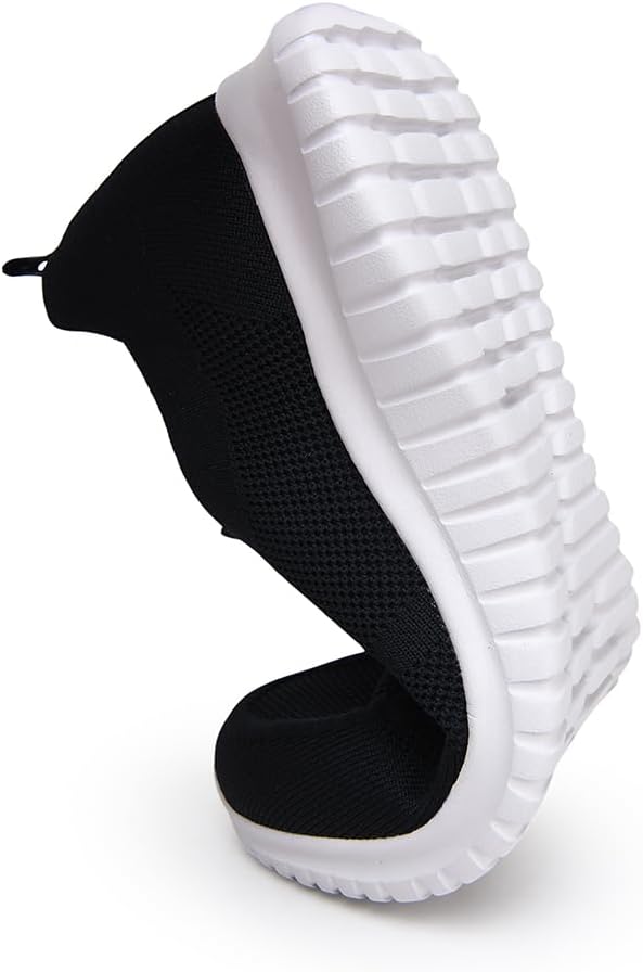 konhill Mens Slip-On Knit Walking Sneakers