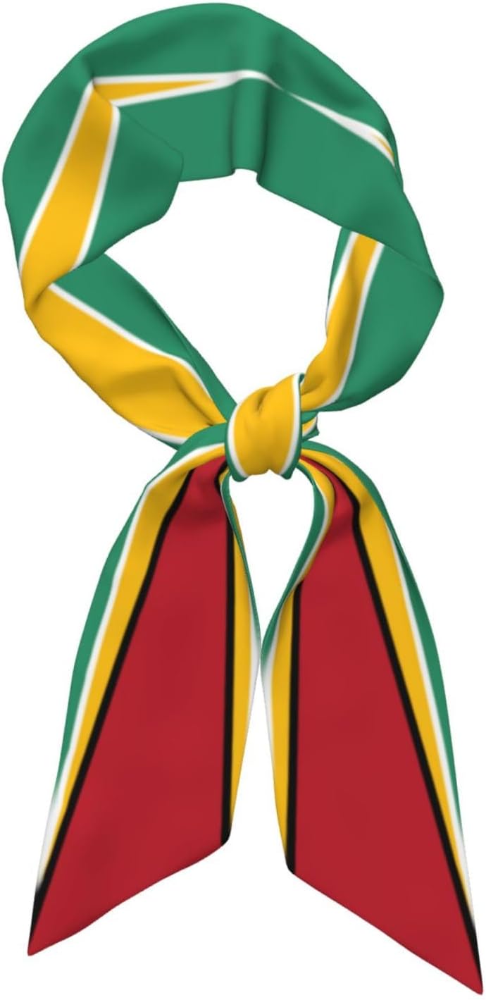 Country Flag Scarf For Women, Multi‑purpose Ribbon, Fashion Neck Hair Handbag Accessory, Versatile Bandana Headband
