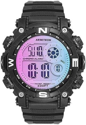 Armitron Sport Men's Digital Chronograph Resin Strap Watch, 40/8284