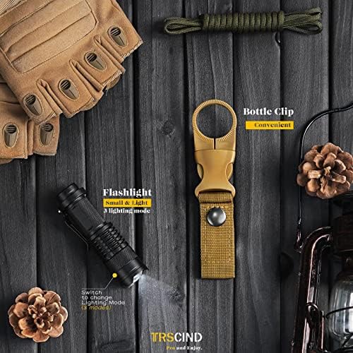 Survival Kit 14 in 1, Gifts for Men Dad Husband, Emergency Survival Gear and Equipment, Anniversary Birthday Gifts for Him Boyfriend, Hunting Fishing Camping Accessories