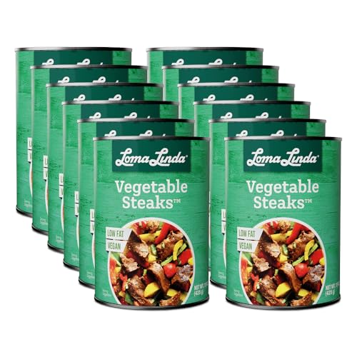 Loma Linda - Plant-Based Meats (Vegetable Steaks (15 oz.), 12 Pack)