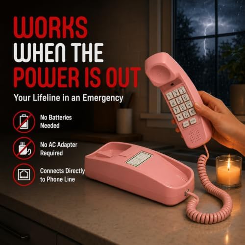 iSoHo Big Button Corded Phone for Seniors – Easy-to-Use Landline with Lighted Keypad, Ergonomic Handset & No Power Needed – Retro Home Phone for Elderly, Visually Impaired & Hard of Hearing | Telephone for seniors, visually impaired, lighted keypad, redi…