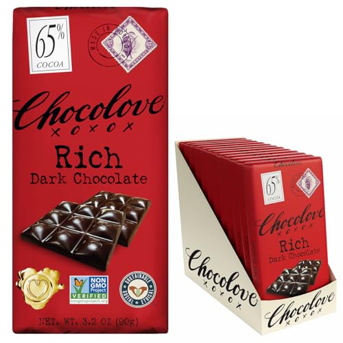 Chocolove Extreme Dark Chocolate Bars | 88% Cocoa | Rich and Intense Flavor | Made with Premium Dark Chocolate | Non-GMO & Gluten-Free, 3.2 oz Bar (12 Pack)