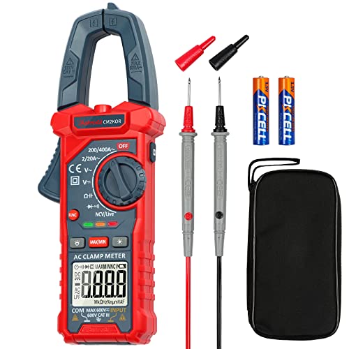 AstroAI Digital Clamp Meter Multimeter 2000 Counts Amp Voltage Tester Auto-ranging with AC/DC Voltage, AC Current, Resistance, Capacitance, Continuity