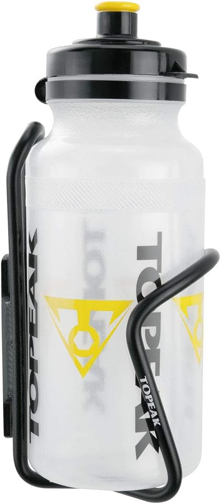 Topeak Shuttle Cage AL Water Bottle Cage – Durable Tubular Aluminum Design for Road & MTB Use, Lightweight 1.72 oz, Secure Bottle Retention